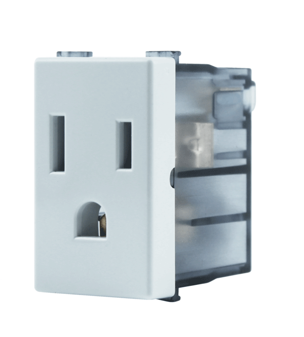 BV103-BLANCA.png Módulo Tomacorriente sencilla paq x 10 und