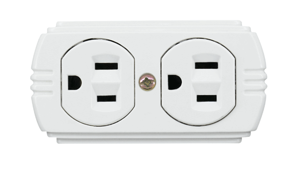 U07W.png Tomacorriente Doble Sobreponer BLanca 15A