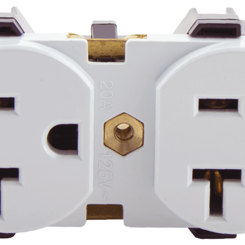 U23W.png Tomacorriente Doble Incrustar Blanca 20A