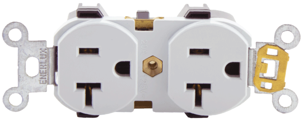 U23W.png Tomacorriente Doble Incrustar Blanca 20A